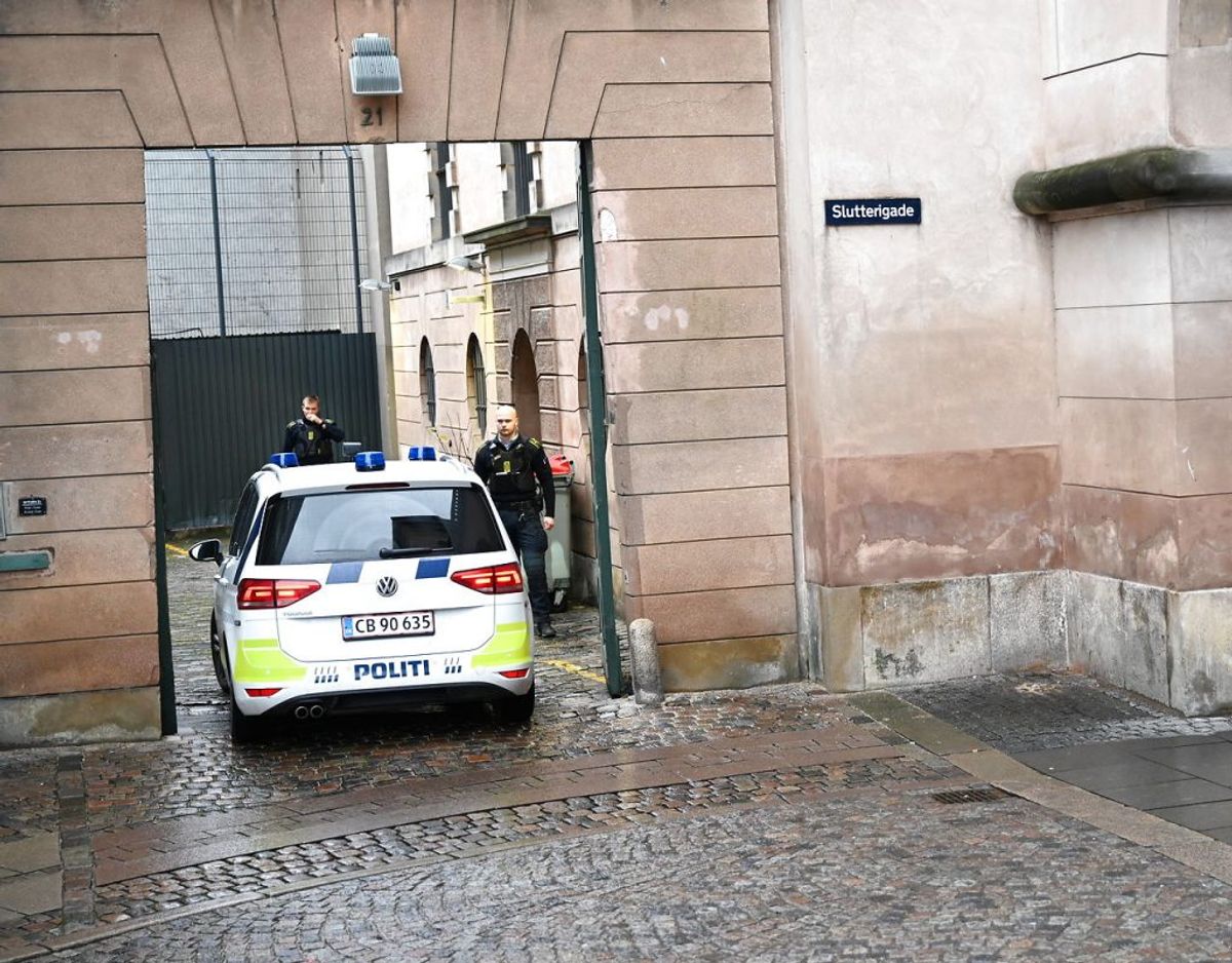 Otte personer er torsdag blevet fremstillet i grundlovsforhør i Københavns Byret. Mens en person er fremstillet i Odense Byret. Foto: Philip Davali/Ritzau Scanpix