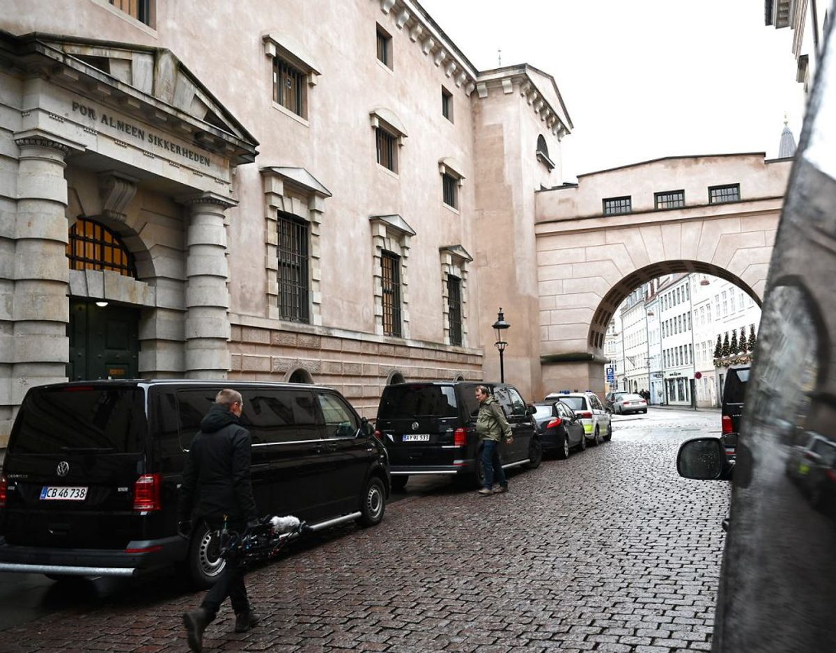 Otte personer er torsdag blevet fremstillet i grundlovsforhør i Københavns Byret efter aktionen. En niende fremstilles for dobbeltlukkede døre i Odense Byret. Foto: Philip Davali/Ritzau Scanpix