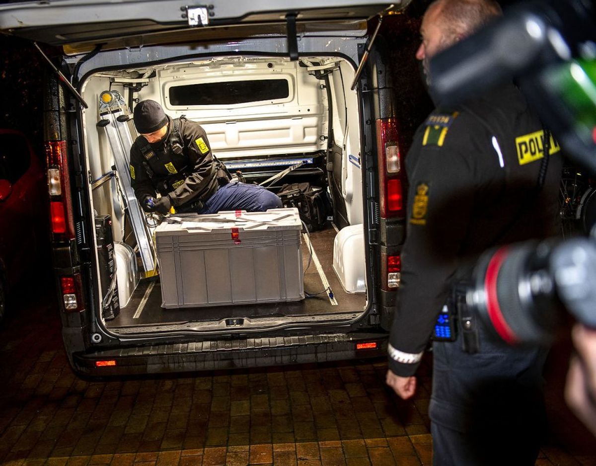 Onsdag foretog dansk politi flere ransagninger på flere adresser landet over i forbindelse med planlægning af terror. Foto: Nils Meilvang/Ritzau Scanpix