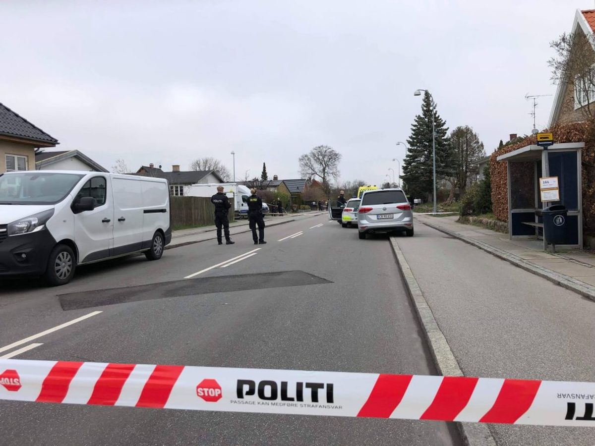 Drabet blev begået her på Stengårds Allé. Klik for flere billeder. Foto: Presse-fotos.dk
