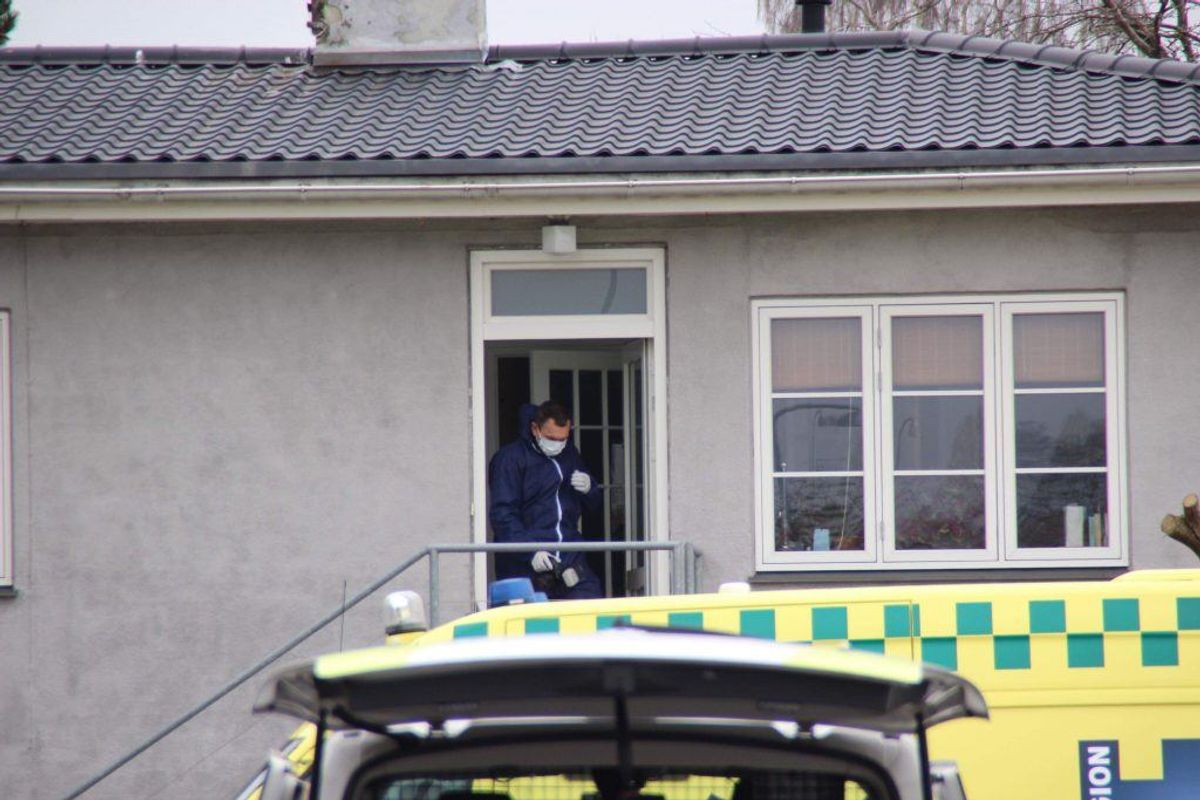 Drabet blev begået på Stengårds Allé i Gladsaxe. KLIK FOR FLERE BILLEDER. (Foto: Presse-fotos.dk)