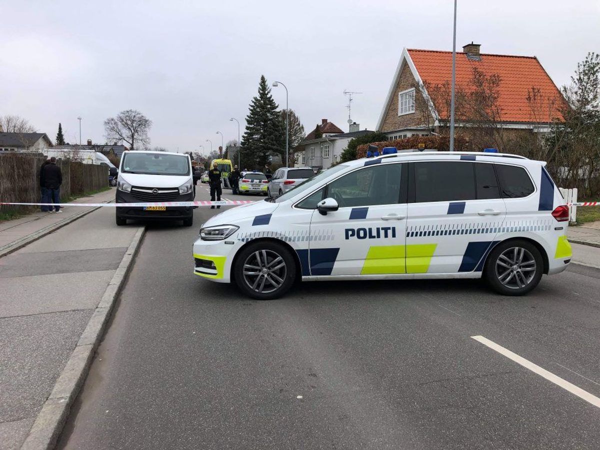 Drabet blev begået på Stengårds Allé i Gladsaxe. KLIK FOR FLERE BILLEDER. (Foto: Presse-fotos.dk)