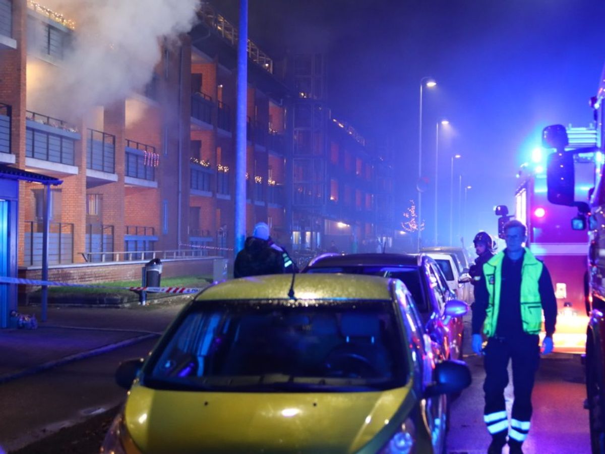 Anmeldelsen lød på, at lejligheden var overtændt. KLIK FOR FLERE BILLEDER. Foto: Presse-fotos.dk