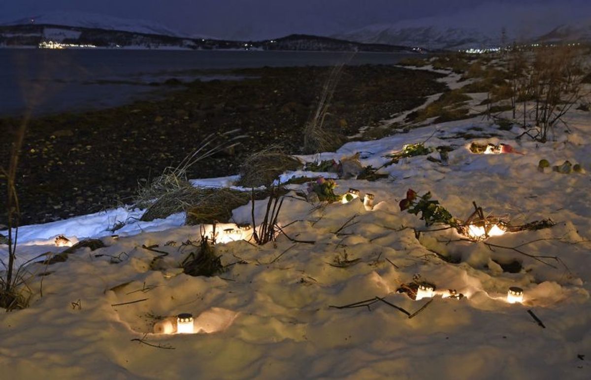 De afdøde mindes. Foto: Scanpix