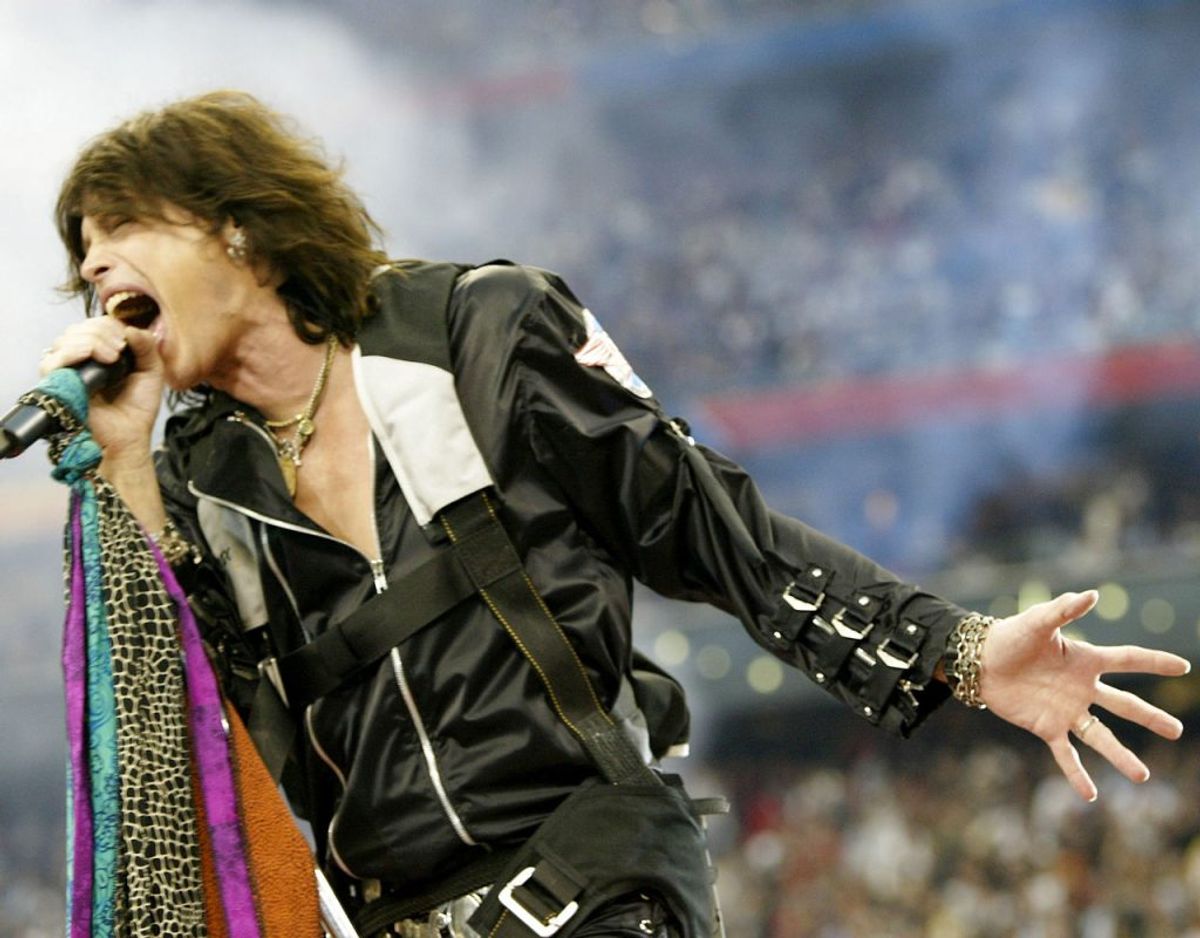 Aerosmith’s Steven Tyler er kendt for sin stemme på de mange hits. Foto: Scanpix