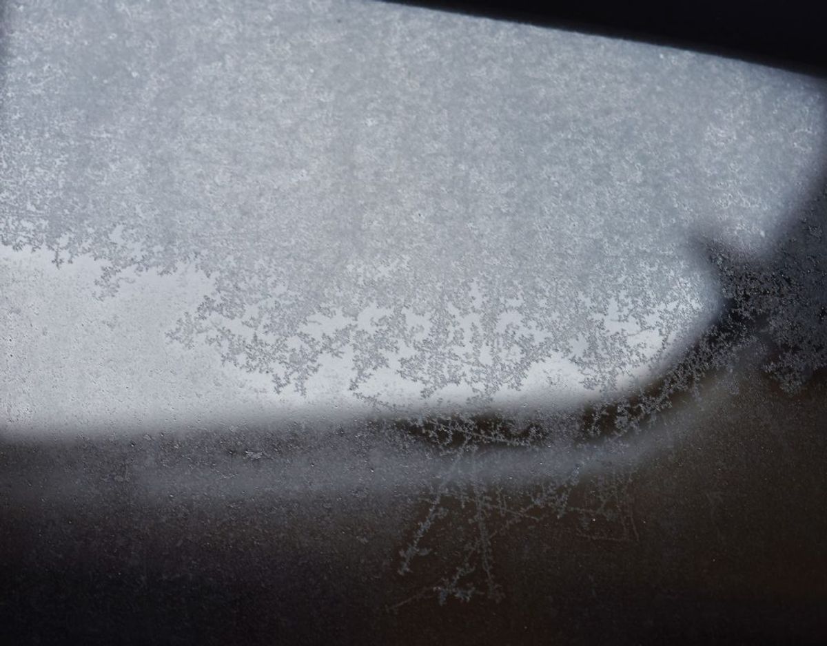 Vejret den 3. december 2019 bød på isnende kulde om natten. Se bare næste billede. Foto: Scanpix