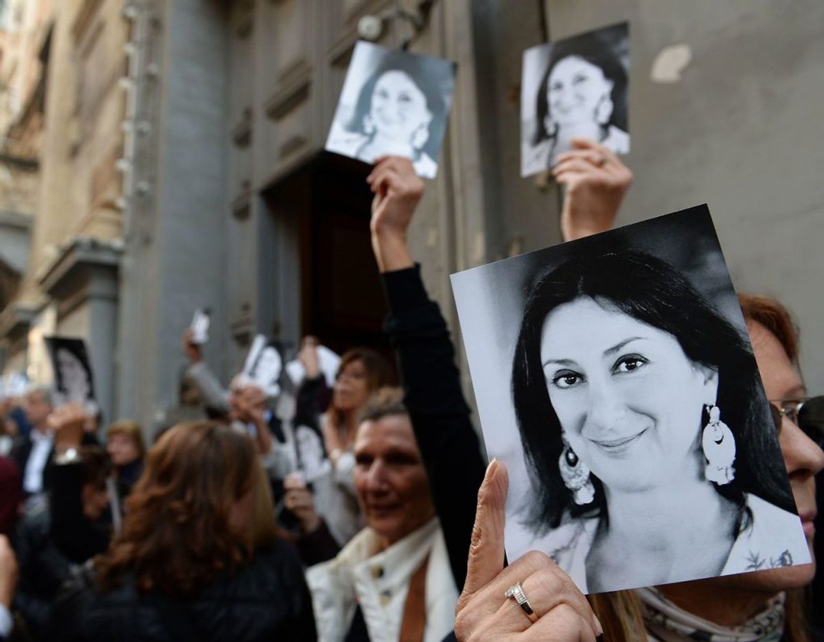 Den 53-årige journalist Daphne Caruana Galizia var kendt for at afsløre større korruptionssager. Hun beskyldte blandt andet Maltas præsident for at være korrupt. Foto: Scanpix