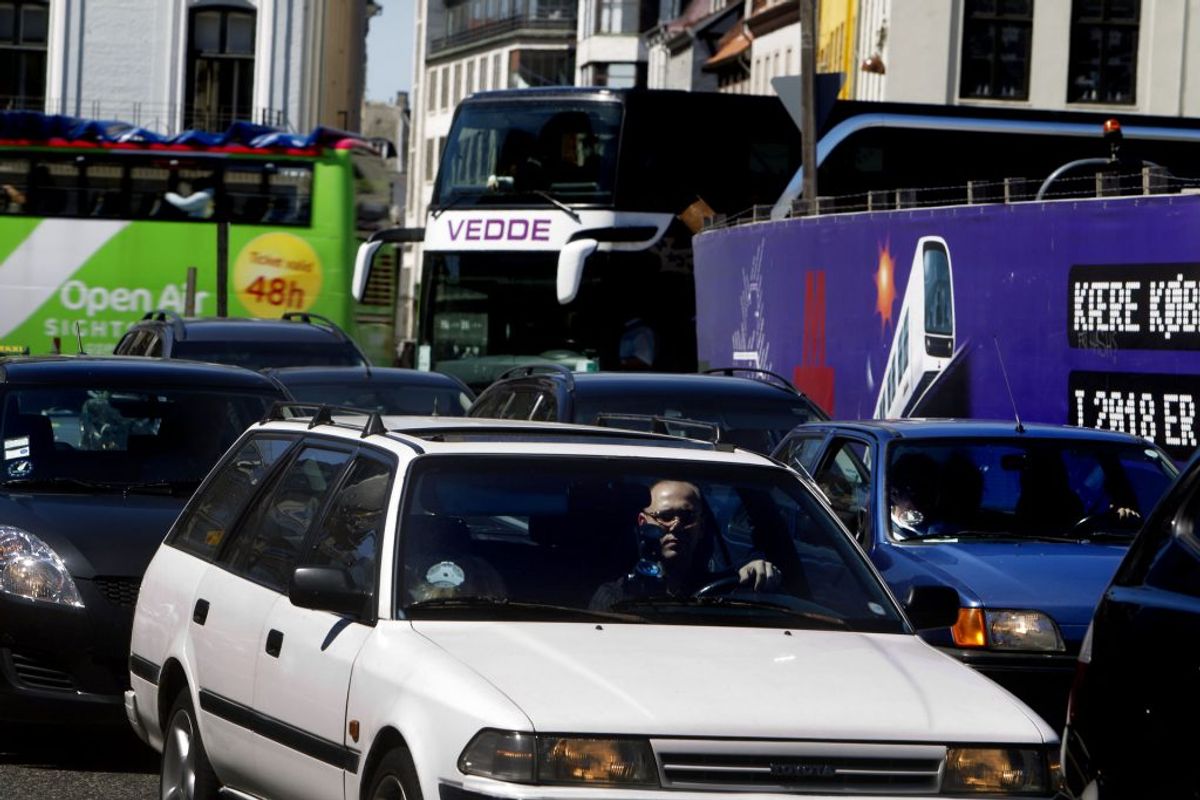 Lige nu er der trafikkaos i Aarhus. Flere lyskryds er brudt sammen. (Arkivfoto: Jeppe Michael Jensen/Scanpix 2013)