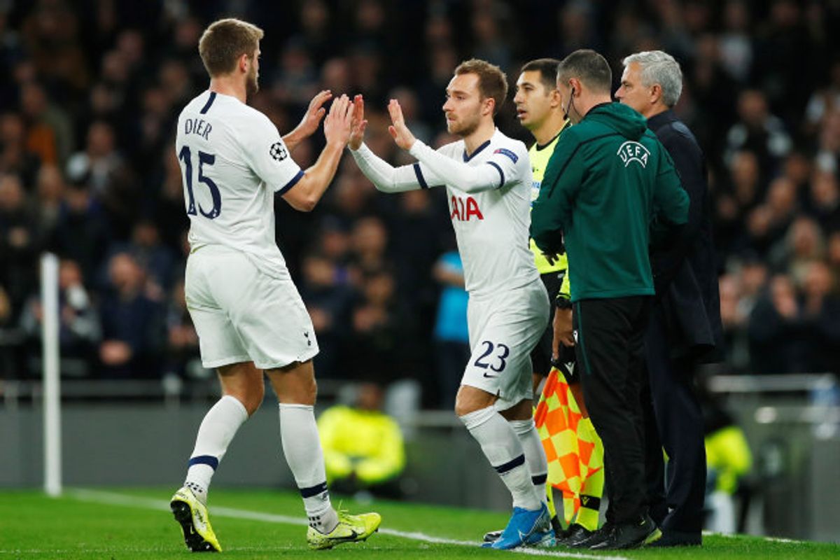 Christian Eriksen kom på banen efter 29 minutter, da Tottenham var bagud med 0-2. Foto: Eddie Keogh/Reuters
