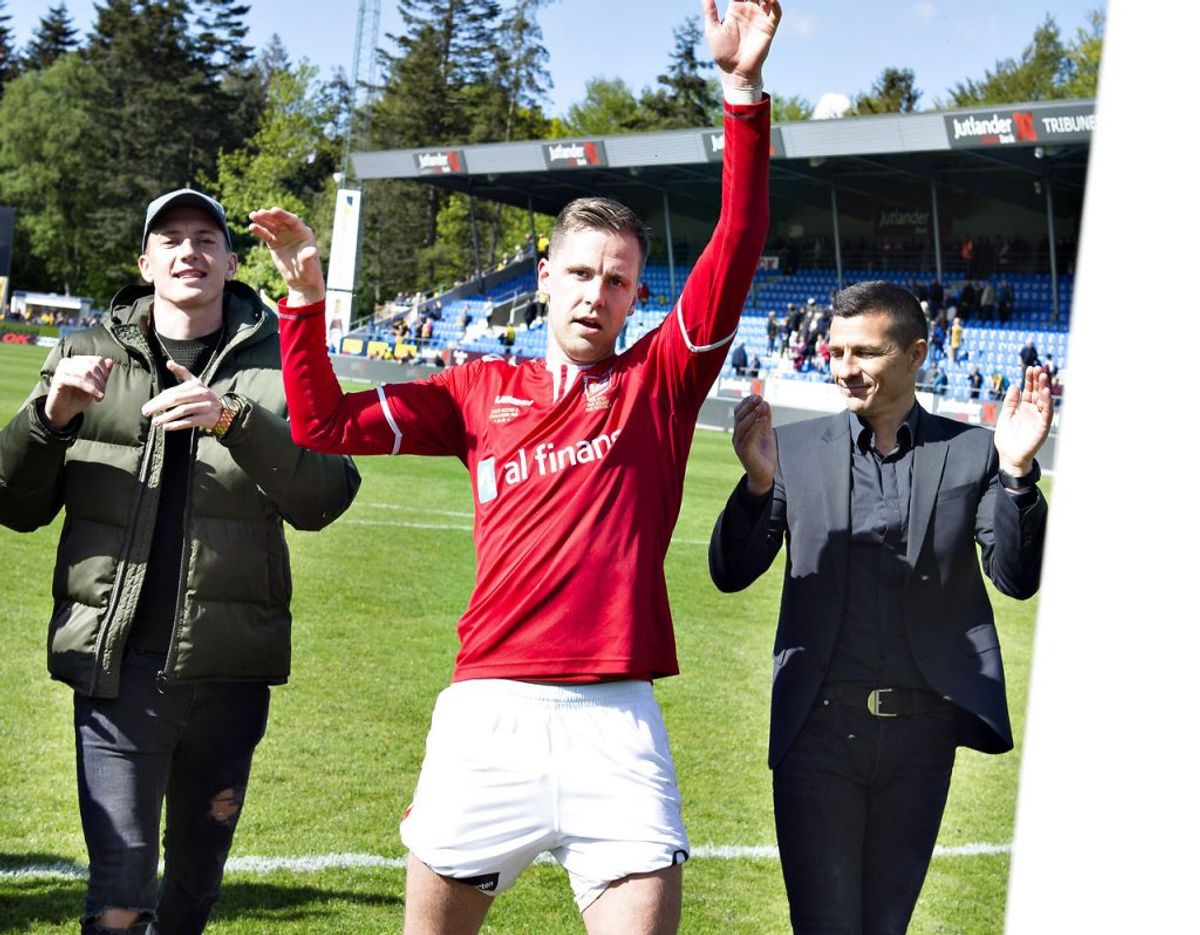 Kjartan Finnbogason er med 11 mål indtil videre topscorer i 1. Division. Foto: Scanpix