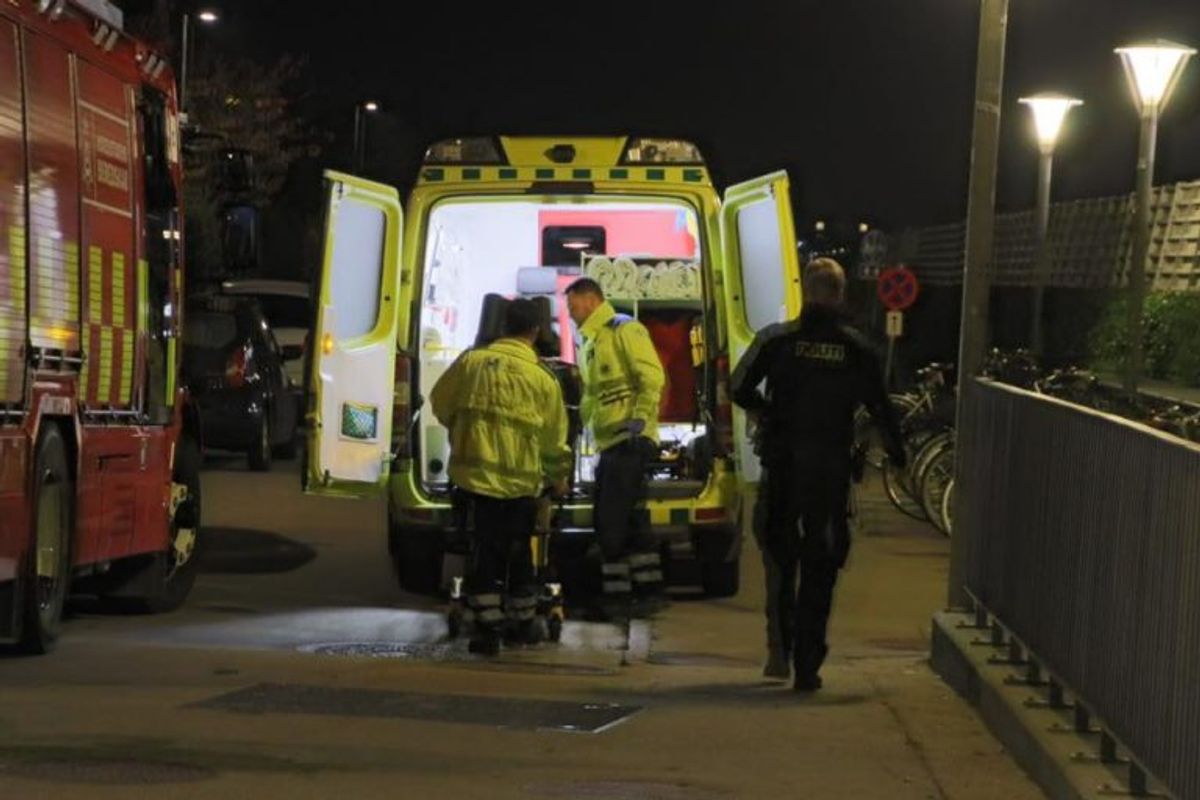 Metroen holdt stille i timevis efter påkørslen. KLIK FOR FLERE BILLEDER. Foto: Presse-fotos.dk
