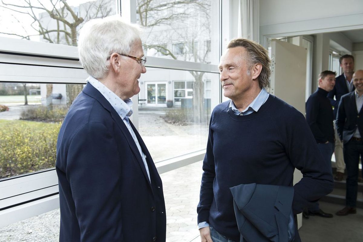 Morten Olsen og Lars Høgh. Foto: Claus Bech/Scanpix.
