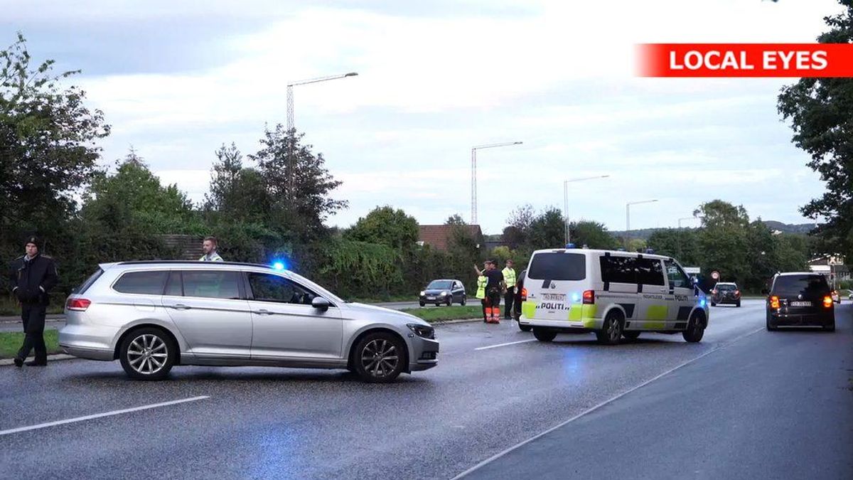 Der er sket en voldsom ulykke. KLIK VIDERE FOR FLERE BILLEDER. Foto: Local Eyes