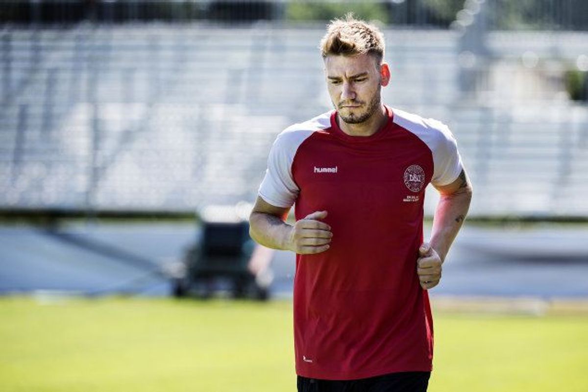 Nicklas Bendtner spiller til daglig i norske Rosenborg. Foto: Liselotte Sabroe/arkiv/Scanpix