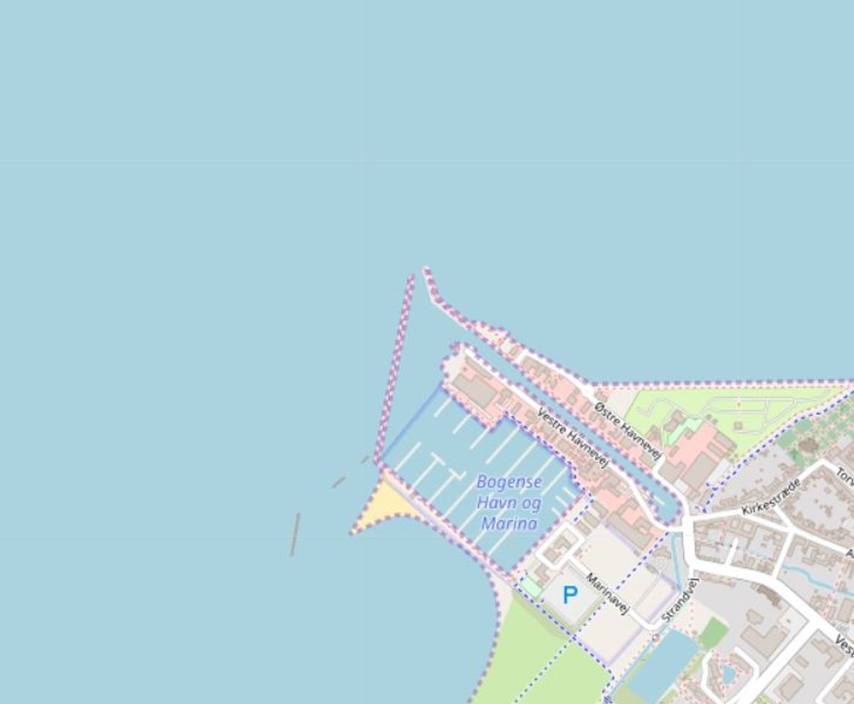 Nordfyns: Bogense Søbad Foto: Openstreetmaps-bidragsydere.