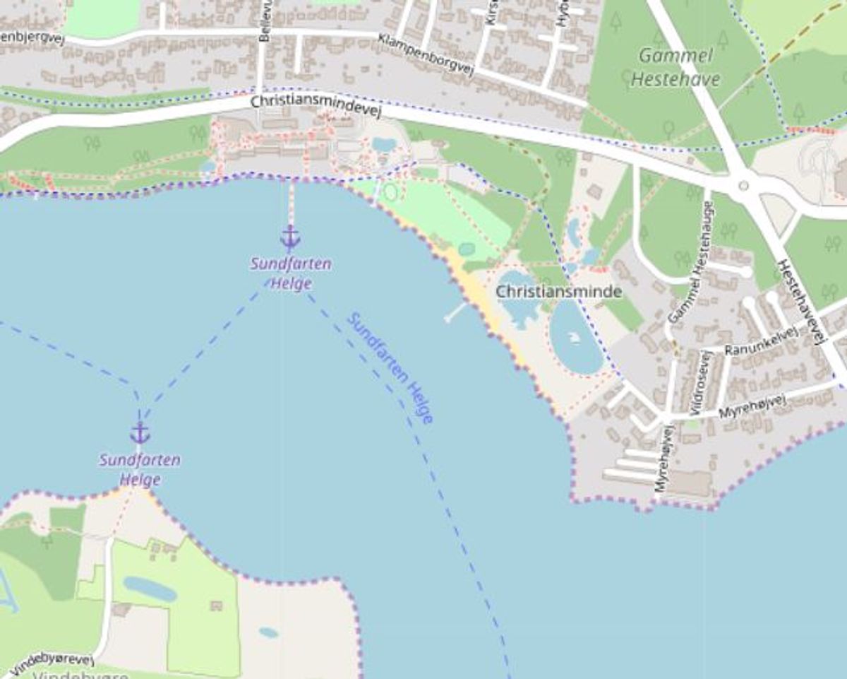 Svendborg: Christiansminde Foto: Openstreetmaps-bidragsydere.