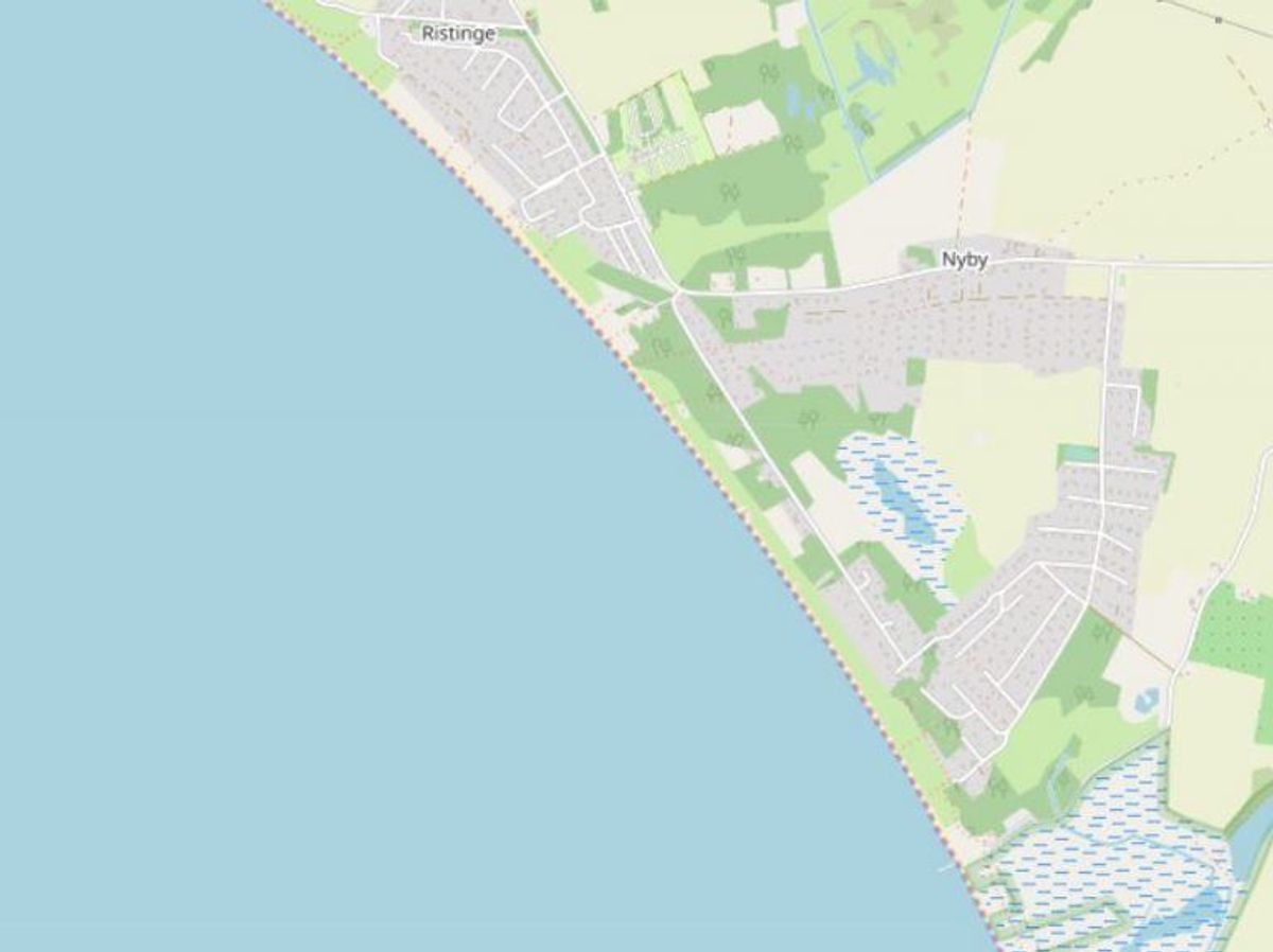 Langeland: Hesselbjerg Strand
Foto: Openstreetmaps-bidragsydere.