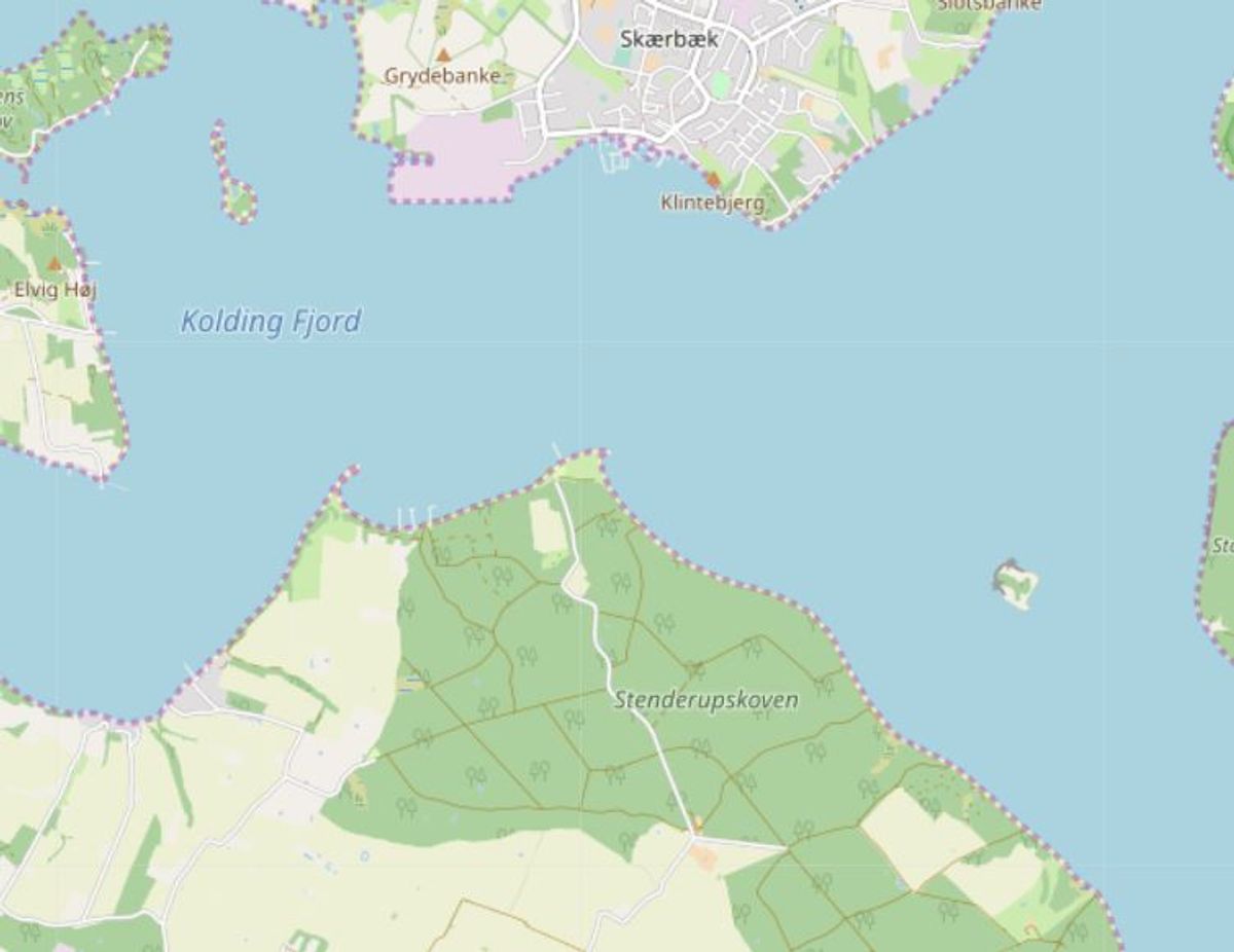 Kolding: Løverodde Strand
Foto: Openstreetmaps-bidragsydere.