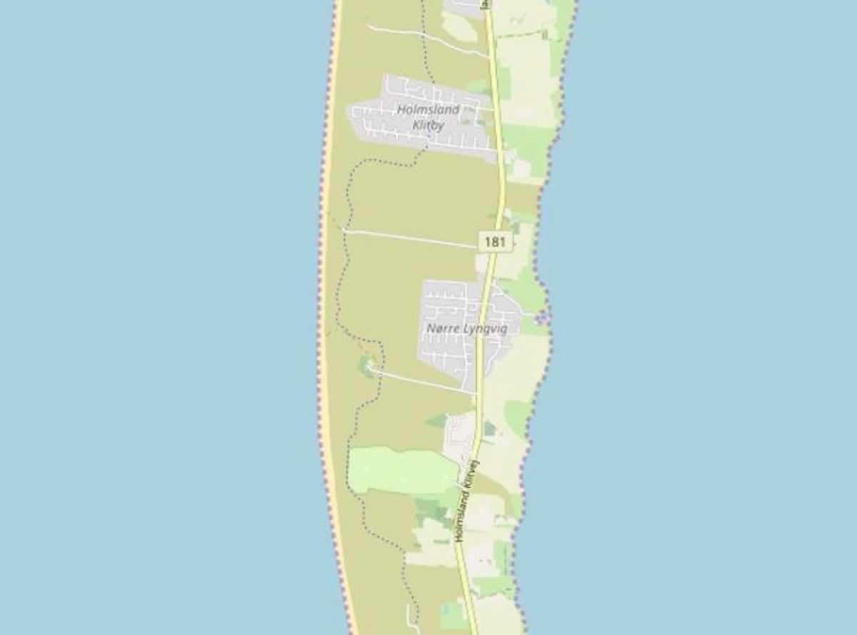 Ringkøbing-Skjern: Nørre Lyngvig Strand
Foto: Openstreetmaps-bidragsydere.