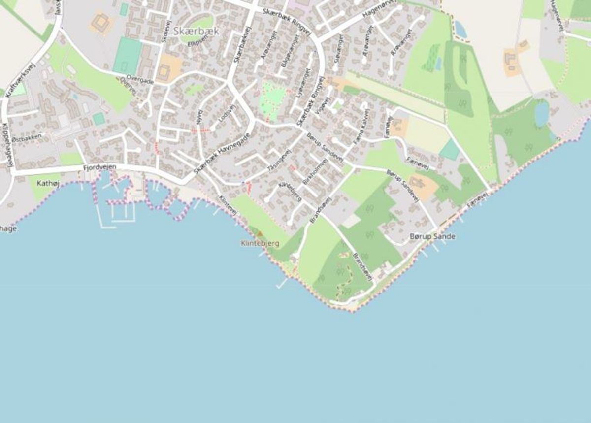 Fredericia: Skærbæk Strandpark
Foto: Openstreetmaps-bidragsydere.