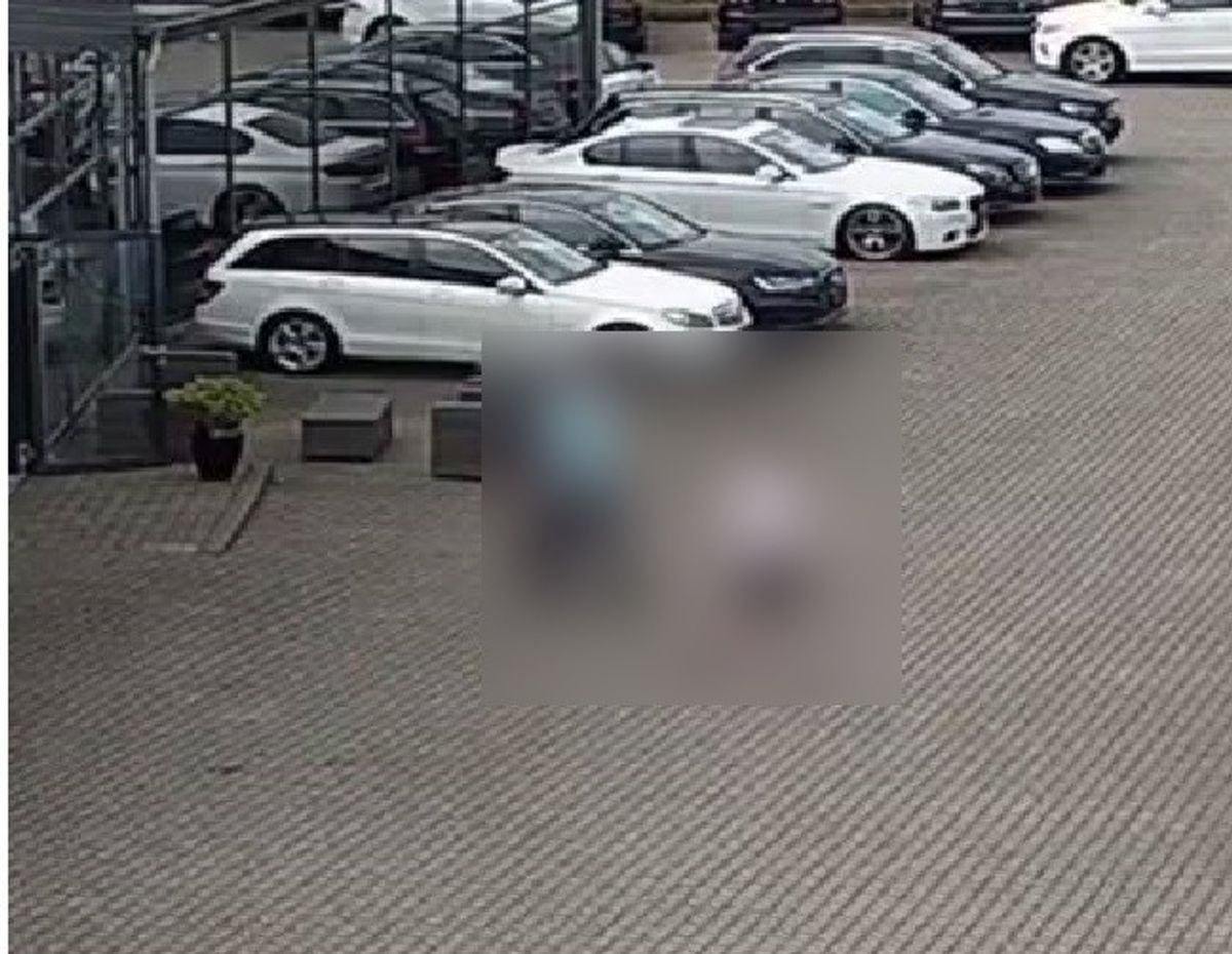 Manden var i butikken i et kvarter, før han kørte ud på en prøvetur. Foto: Privat