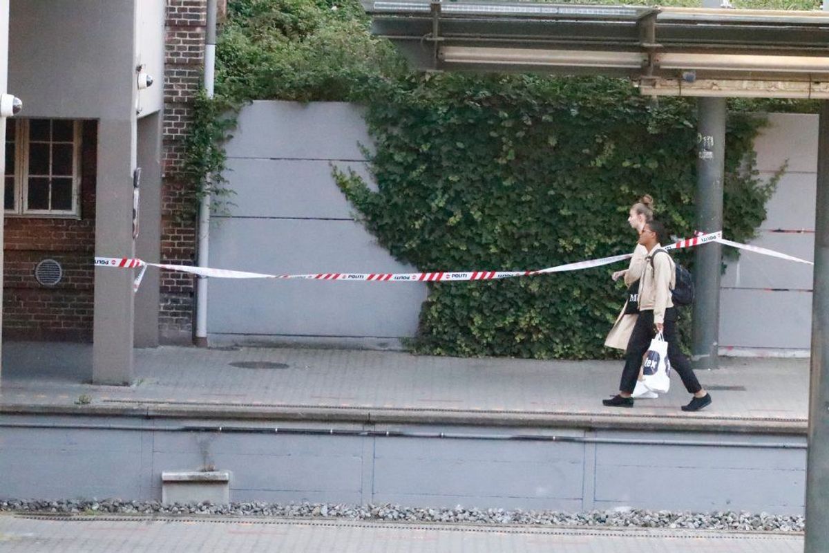 Politiet satte massivt ind. KLIK VIDERE FOR FLERE BILLEDER. Foto: Presse-fotos.dk