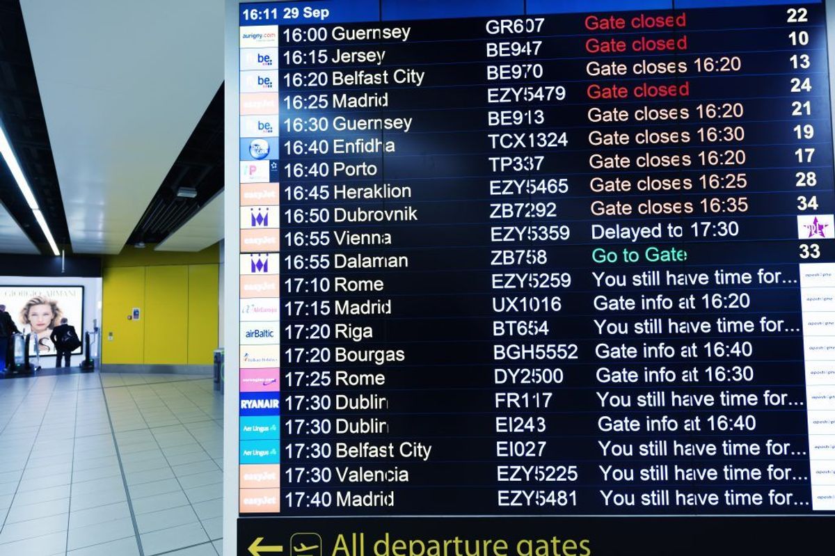 Førstepladsen: London Stansted (43 procent forsinkede fly) Kilde: Flypenge.dk. Arkivfoto. KLIK FOR MERE.