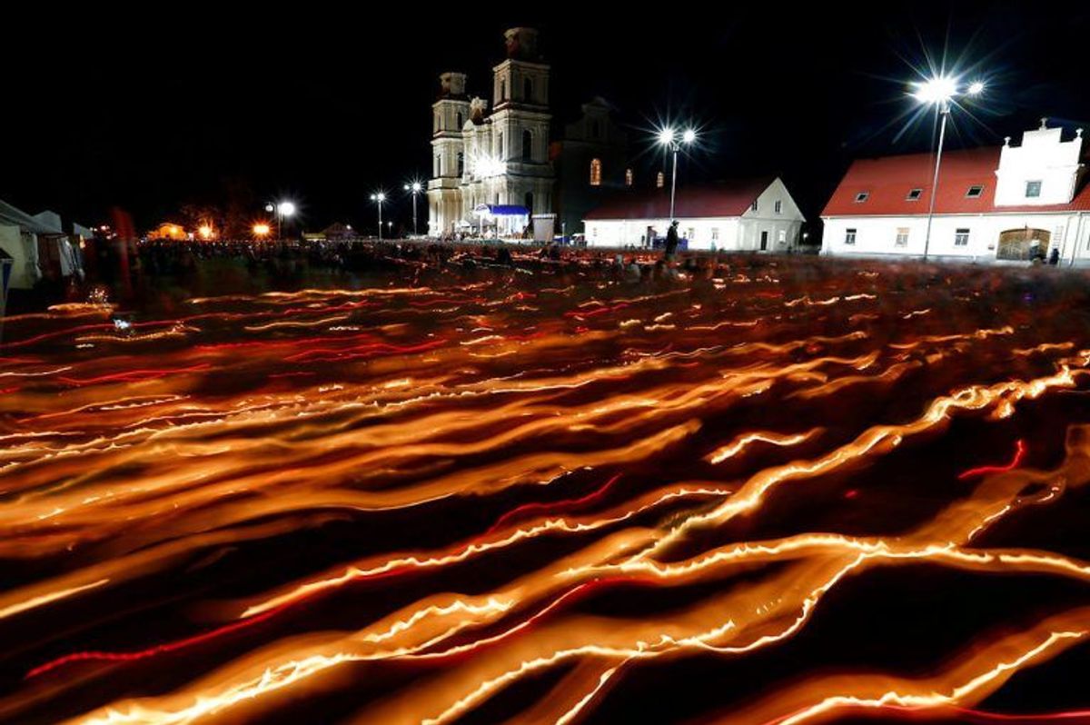 Den årlige Budslav fest for kristne har givet byen Budslav status af verdensarv. Foto: Scanpix