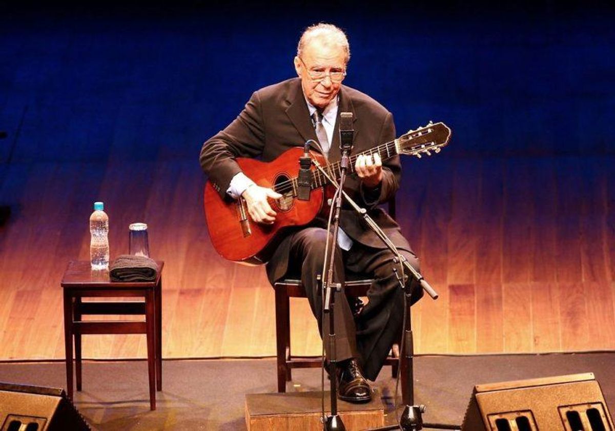 João Gilberto var kommet op i årene. KLIK VIDERE FOR FLERE BILLEDER. Foto: Scanpix