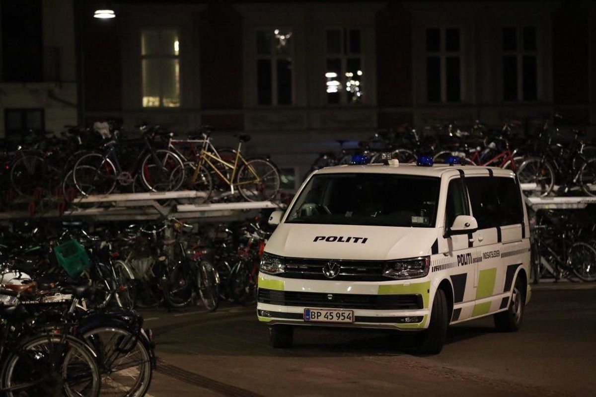 Natten til torsdag anholdt betjente fra Københavns Politi tre personer på sporene omkring Hovedbanegården. KLIK for flere billeder. Foto: Presse-fotos.dk.