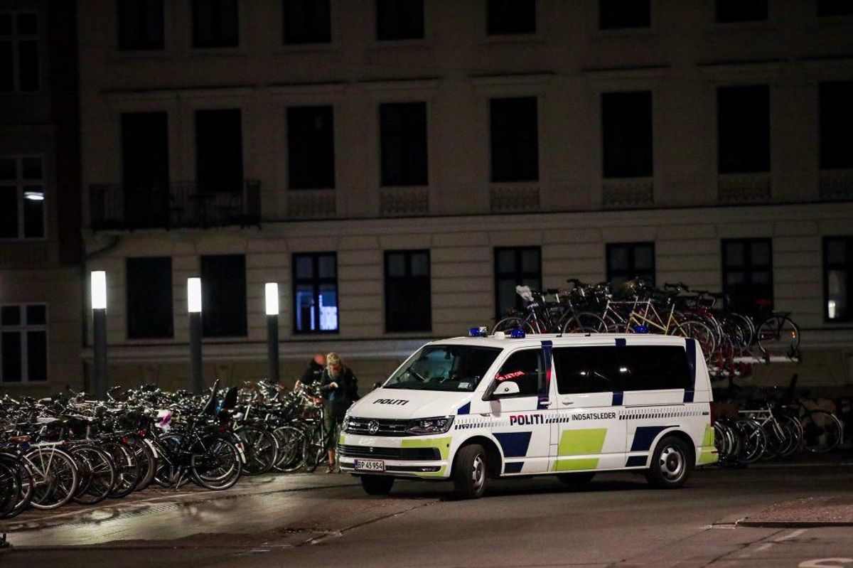Natten til torsdag anholdt betjente fra Københavns Politi tre personer på sporene omkring Hovedbanegården. KLIK for flere billeder. Foto: Presse-fotos.dk.