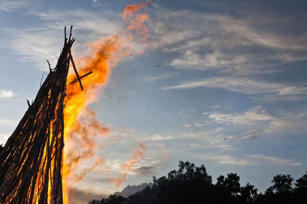 2015: Langt de fleste steder i landet en solrig og tør aften. Temperaturen lå mellem 14-17°C, og vinden var let til jævn. (Foto: Martin Sylvest Andersen/Ritzau Scanpix)
