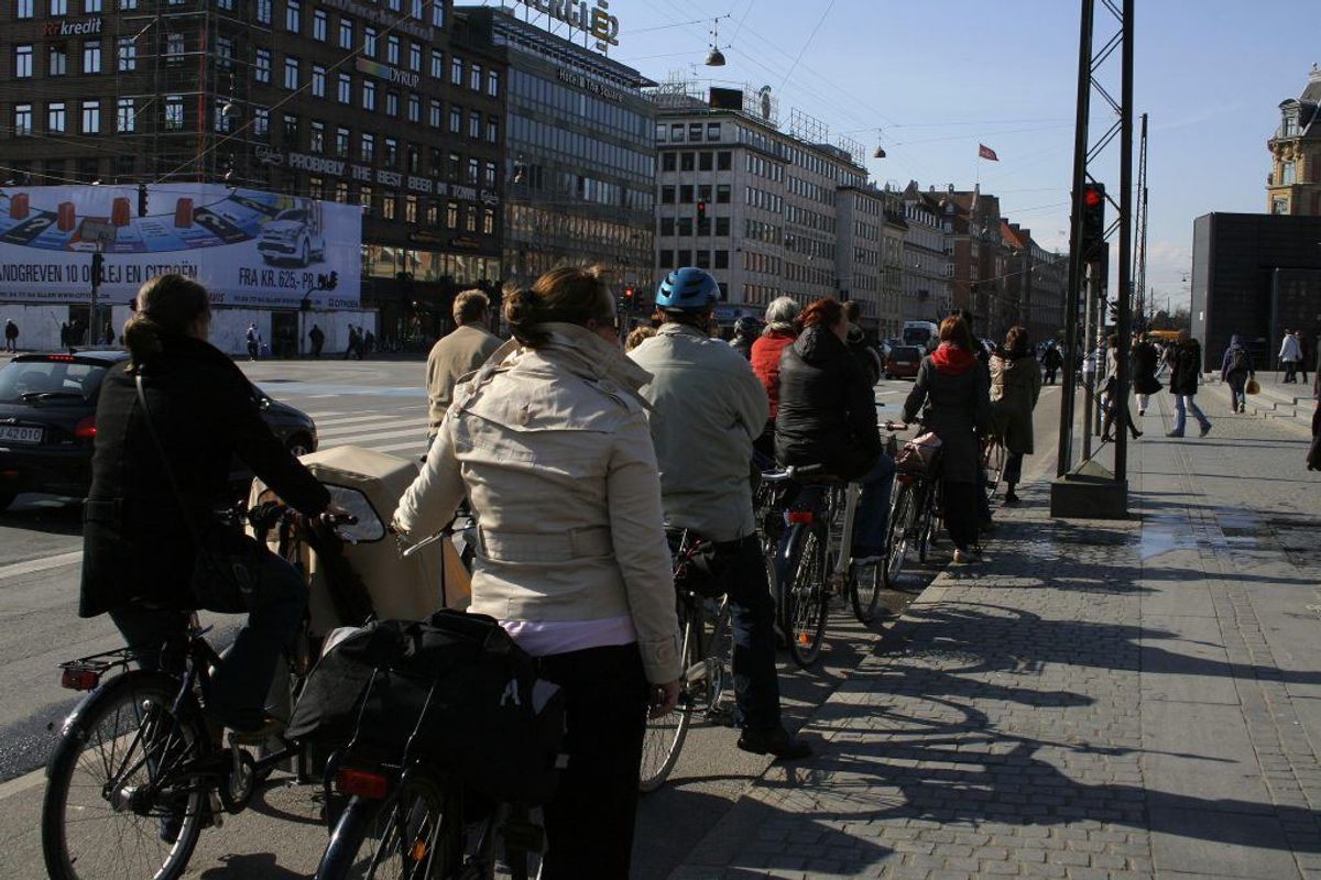Vær opmærksom på cyklister, når du skal svinge til højre eller venstre. Foto: Scanpix