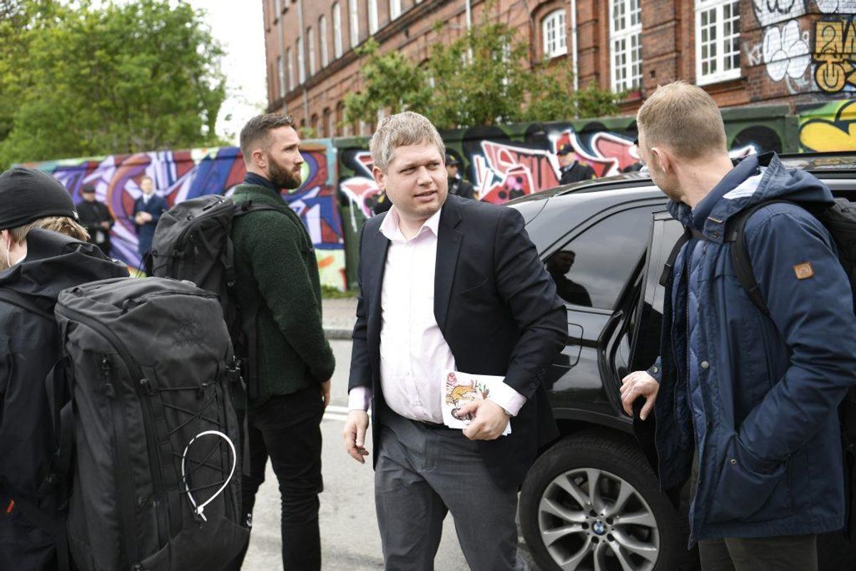 Rasmus Paludan har tidligere modtaget et tilhold for at forfølge og chikanere en medstuderende. Foto: Scanpix.