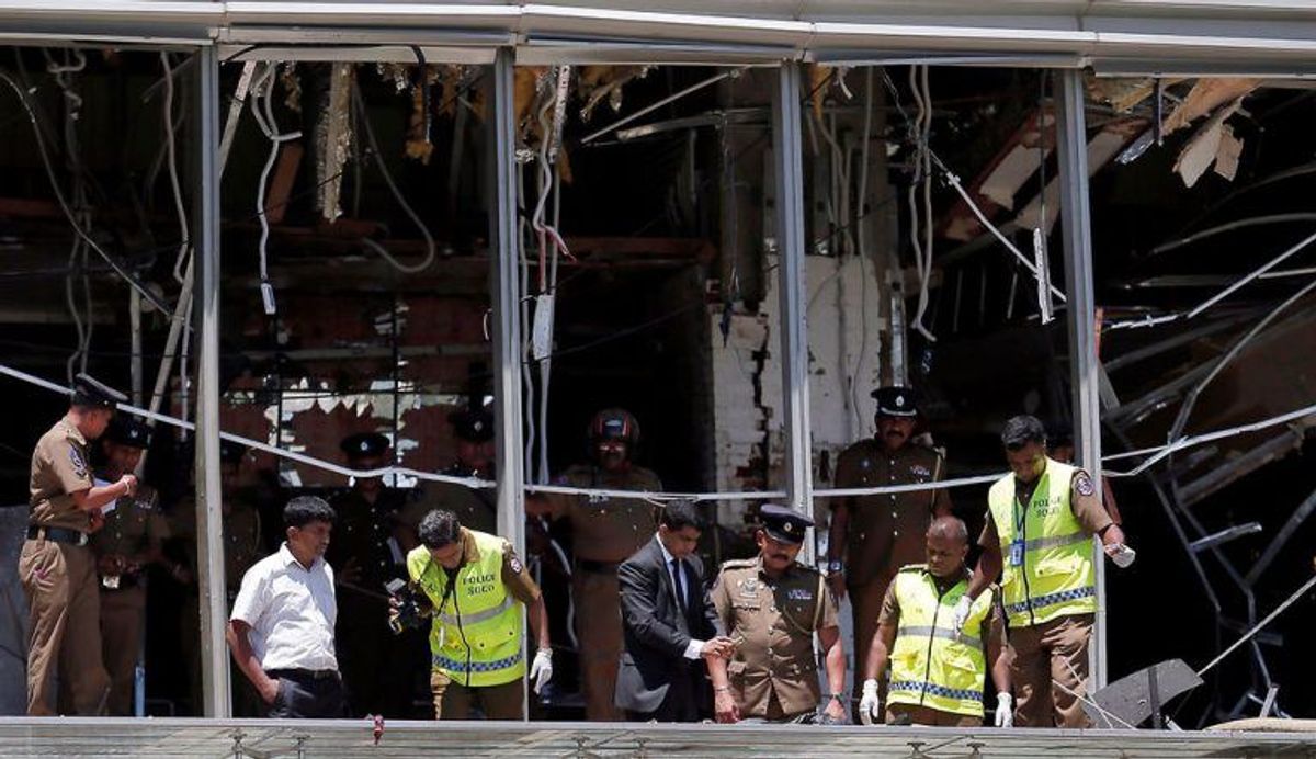 Sri Lanka er ramt af flere angreb. KLIK VIDERE OG SE FLERE BILLEDER. Foto: Scanpix