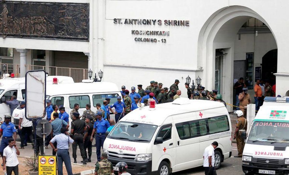Sri Lanka er ramt af flere angreb. KLIK VIDERE OG SE FLERE BILLEDER. Foto: Scanpix