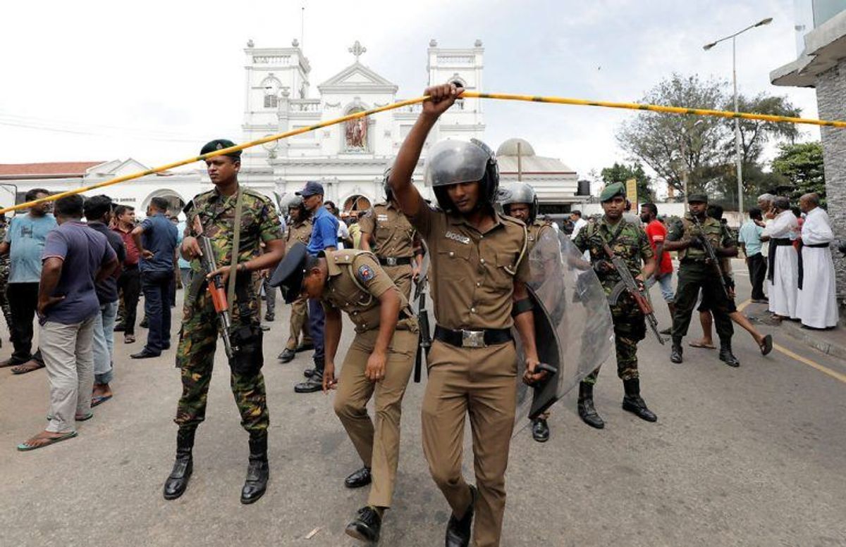 Sri Lanka er ramt af flere angreb. KLIK VIDERE OG SE FLERE BILLEDER. Foto: Scanpix