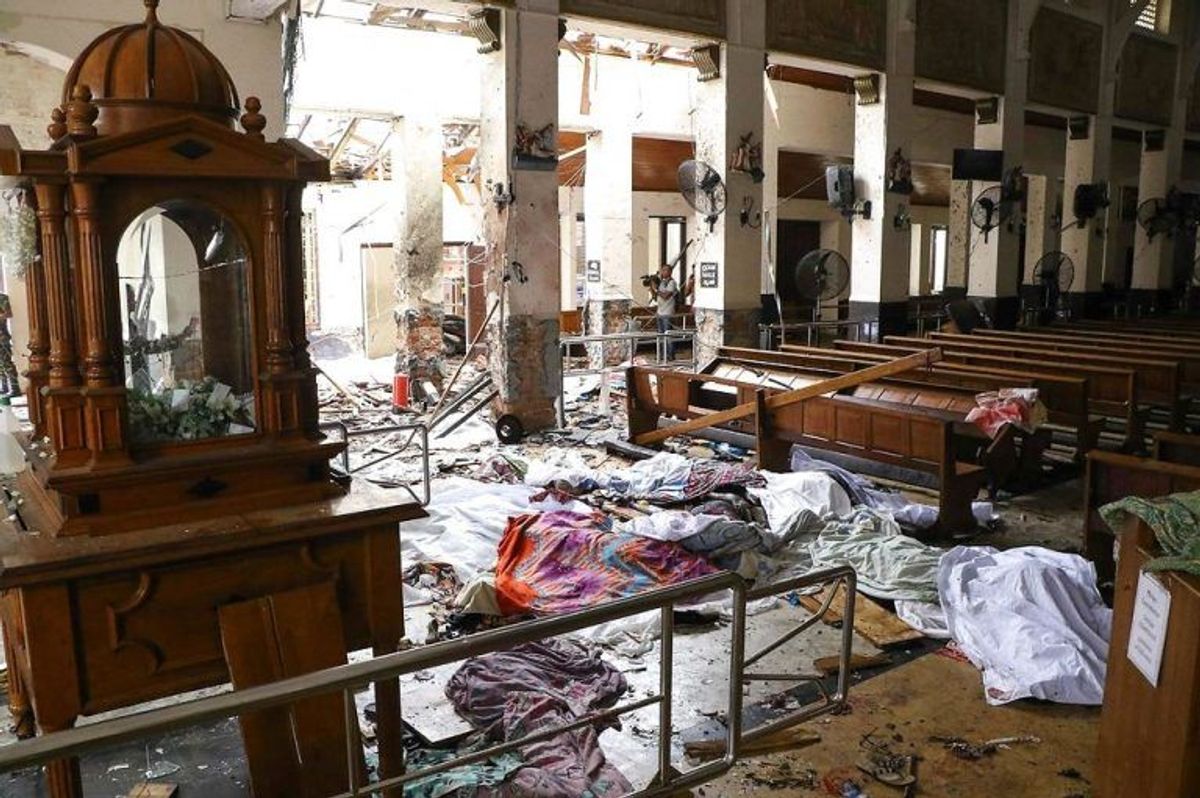 Sri Lanka er ramt af flere angreb. KLIK VIDERE OG SE FLERE BILLEDER. Foto: Scanpix