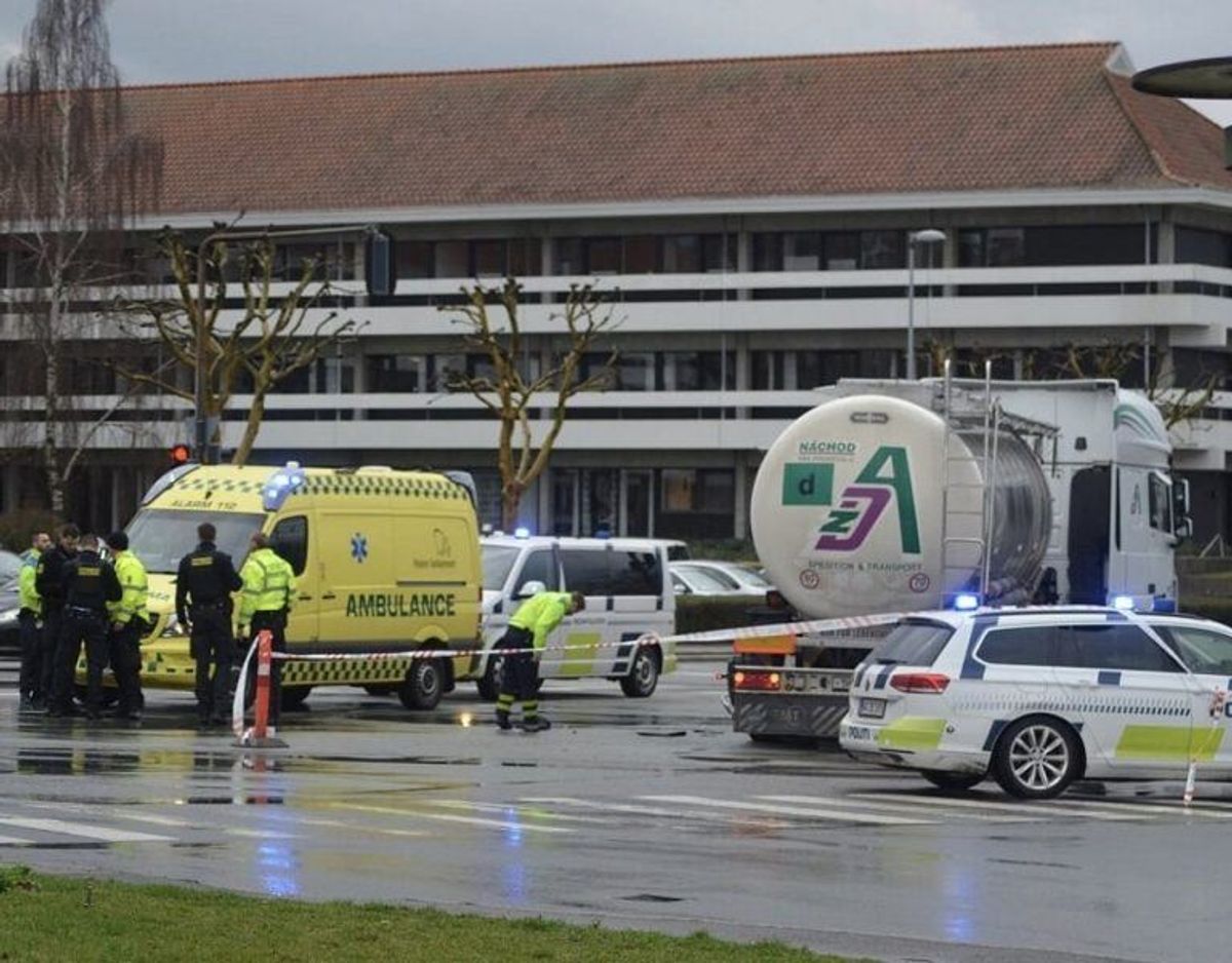 Kvinden blev dræbt i en ulykke om eftermiddagen, 7. marts. Foto: Presse-fotos.dk.
