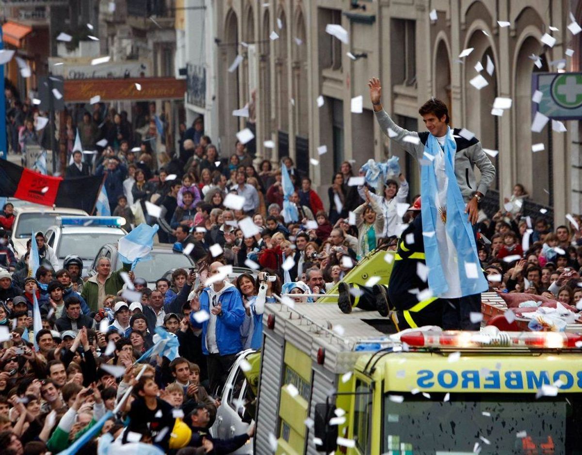 Tandil er ud over at være grundlagt blandt andet af danske udvandrere kendt for tennisspilleren Juan Martin del Potro. Den danske delegation besøger Tandil. Foto: Scanpix