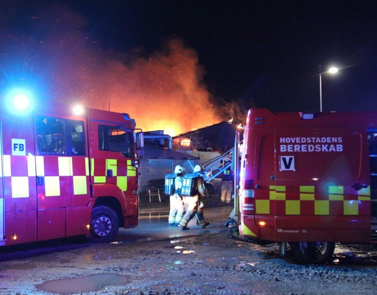 Anmeldelsen om branden indløb 02.51. Foto: Presse-fotos.dk.