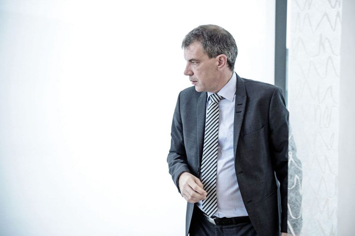 Lars Petersson, adm. direktør i Sparekassen Sjælland. Her er en fremgang på 2.159. Foto: Christian Liliendahl/Scanpix.