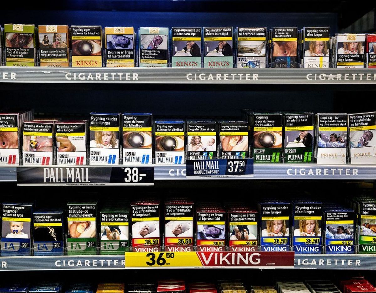 Prisen på cigaretter er steget støt de seneste år. Foto: Scanpix.
