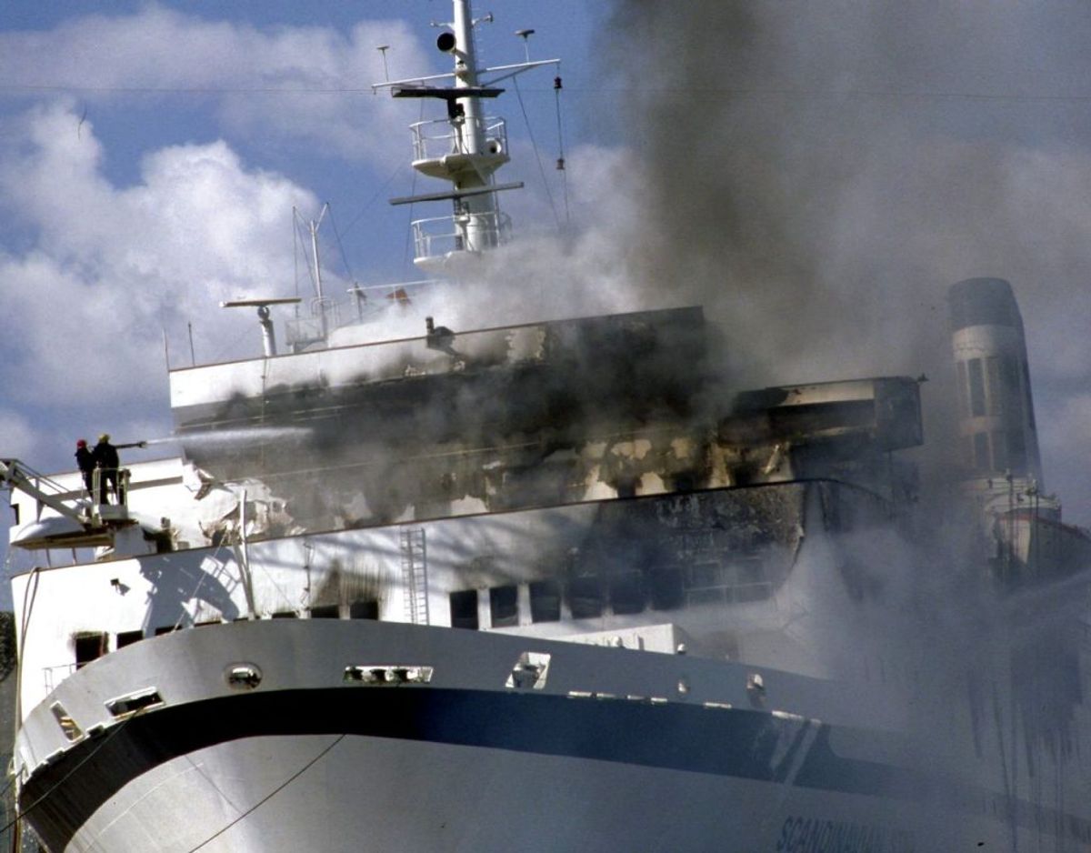 Den katastrofale brand kostede flere mennesker livet. Foto: Scanpix.
