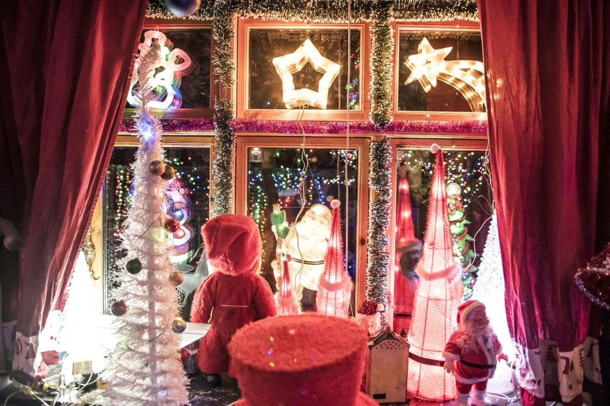 Jeppe Guldbrandsens hus er dækket med 250.000 dioder i Karise på Sydsjælland, tirsdag den 11. december 2018. KLIK VIDERE og se det imponerende julepynt. (Foto: Mads Claus Rasmussen/Ritzau Scanpix)