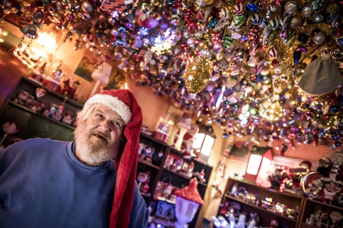 Jeppe Guldbrandsens hus er dækket med 250.000 dioder i Karise på Sydsjælland, tirsdag den 11. december 2018. KLIK VIDERE og se det imponerende julepynt. (Foto: Mads Claus Rasmussen/Ritzau Scanpix)