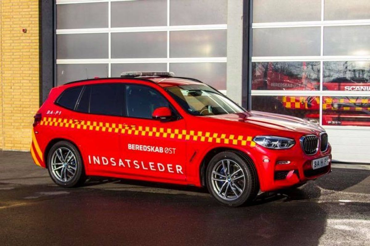 Sådan ser de ud, de nye indsatslederbiler: BMW X3, xdrive 30d. KLIK for flere billeder – fra ud- og indvendig. Foto: Beredskab Øst.
