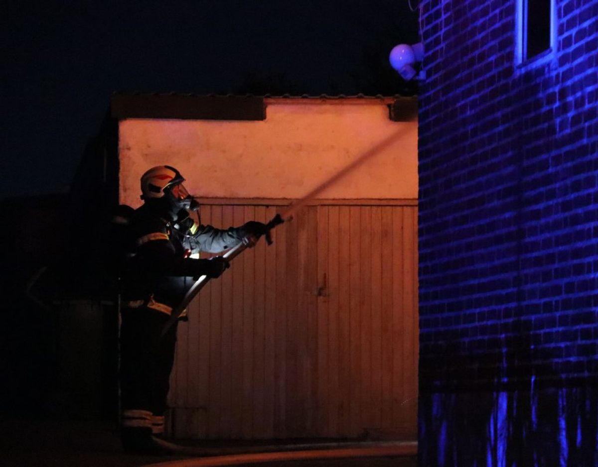 Alarmen lød tidligt om morgenen. Foto: Øxenholt Foto.