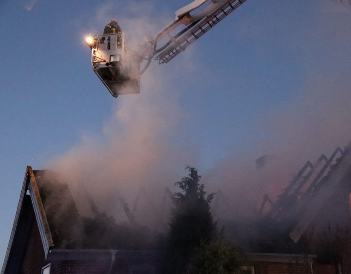 Alarmen lød tidligt om morgenen. Foto: Øxenholt Foto.