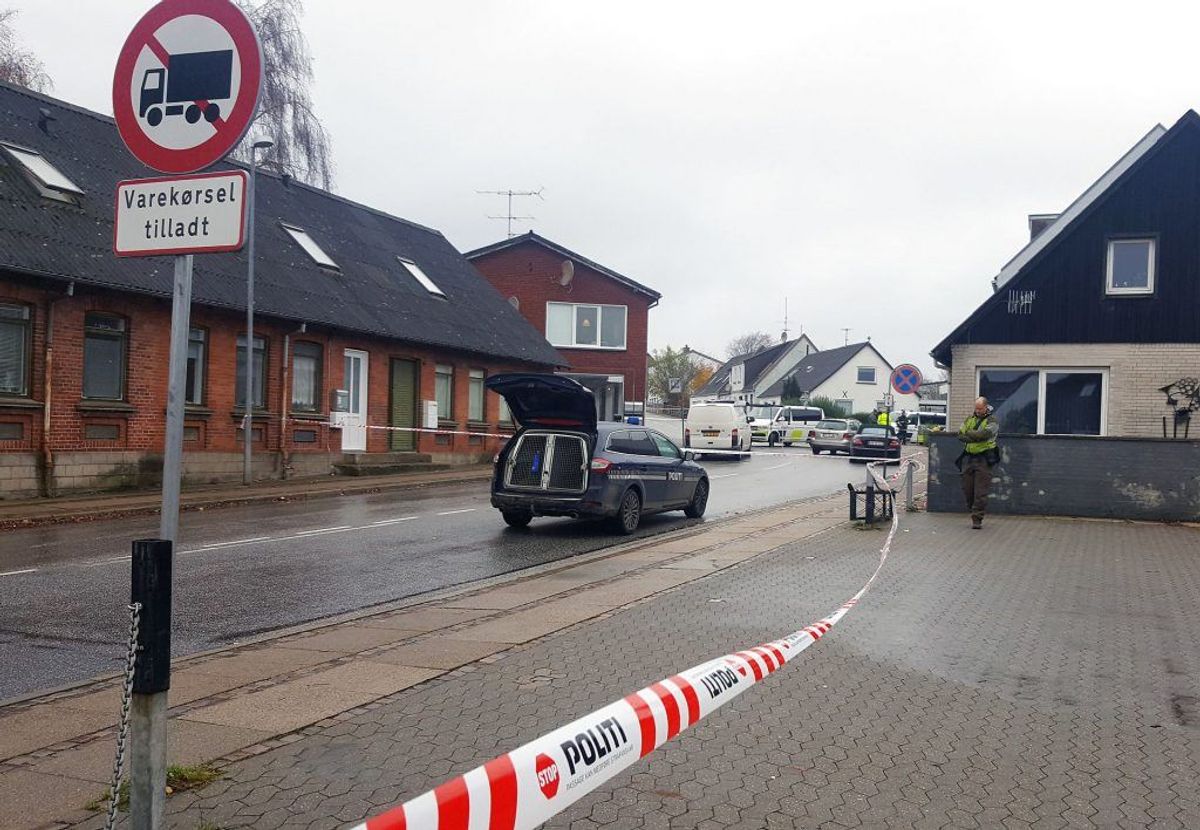 En 28-årig, der er sigtet for blandt andet drab, var timer inden i kontakt med Inger Støjberg. Det oplyser ministeren på sin Facebook-side. KLIK for flere billeder. (Foto: Alarm112midtjylland.dk/Ritzau Scanpix)